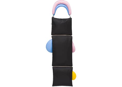 prada x kazuyo sejima nylon bag black multicolor